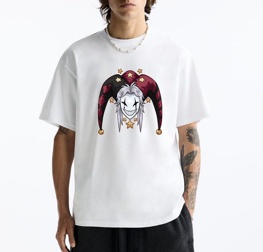 The Freak Circus - Pierrot Baskılı Unisex %100 Pamuk T-shirt