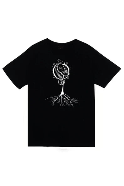 fame-stoned Opeth Müzik Grubu Baskılı Unisex %100 Pamuk Siyah T-shirt