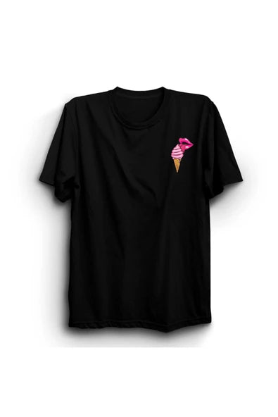 fame-stoned  Dondurma ve Dil  Baskılı Unisex T-Shirt