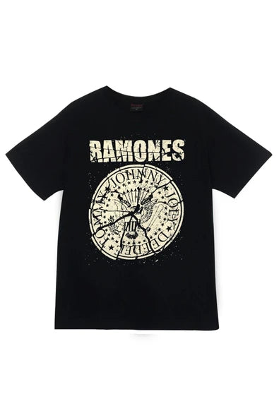 fame-stoned Ramones Baskılı T-shirt