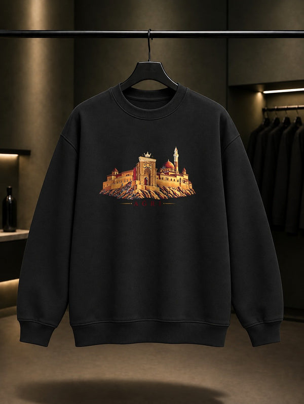 Ağrı İshak Paşa Sarayı Sweatshirt – Siyah