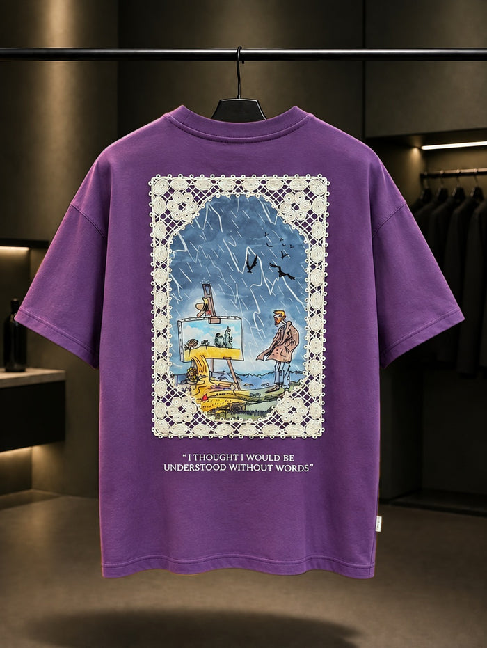 Sözsüz Anlaşılmak Oversize Tişört