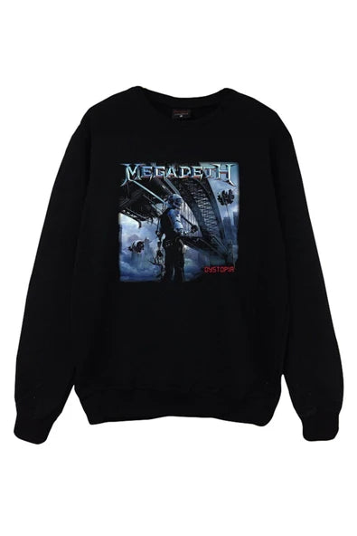 fame-stoned Megadeth Baskılı Çocuk Sweatshirt