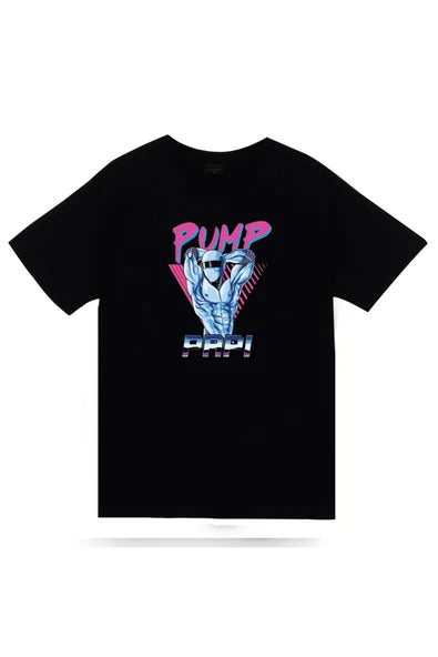 fame-stoned  Gym, Fitness, Vucüt Geliştirme, Body Building, Pump Baskılı Unisex %100 Pamuk Siyah T-shirt