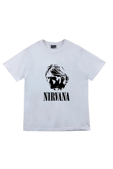 fame-stoned  Nirvana Baskılı Unisex %100 Pamuk T-shirt