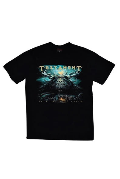 fame-stoned Testament Baskılı T-shirt