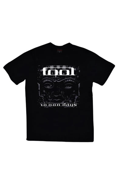 fame-stoned Tool Baskılı Unisex %100 Pamuk Siyah T-shirt