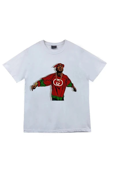 fame-stoned  Tupac Shakur Baskılı T-shirt