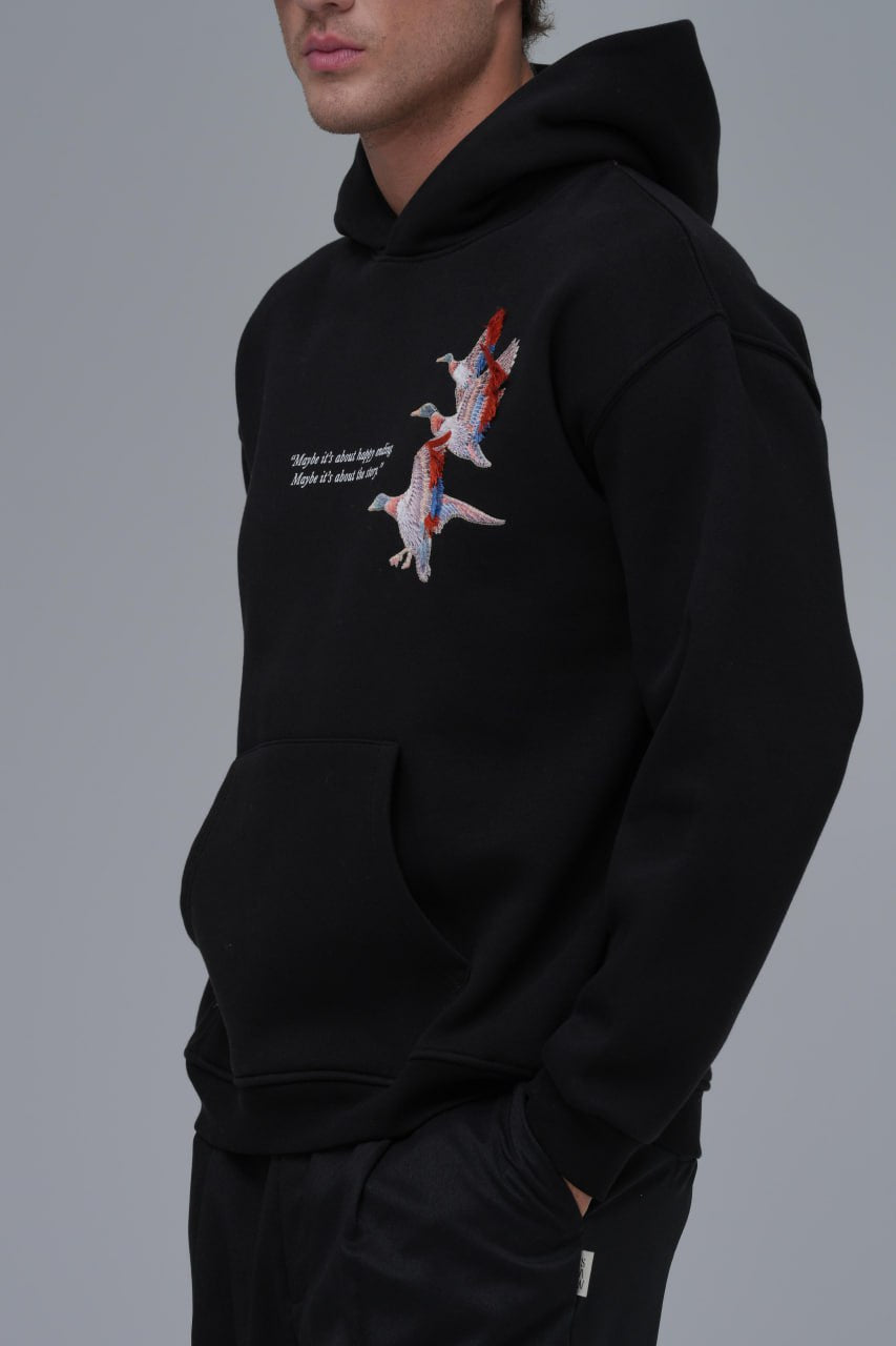 Maybe It’s About The Way Baskılı Nakışlı %100 Pamuk Unisex Oversize Sweatshirt