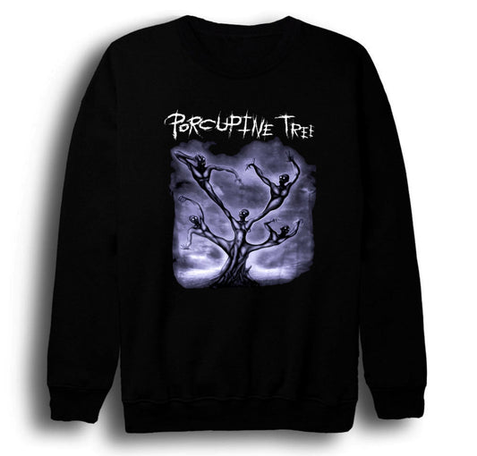 Porcupine Tree Müzik Grubu - In Absentia Baskılı Unisex %100 Pamuk Siyah Bisiklet Yaka Sweatshirt