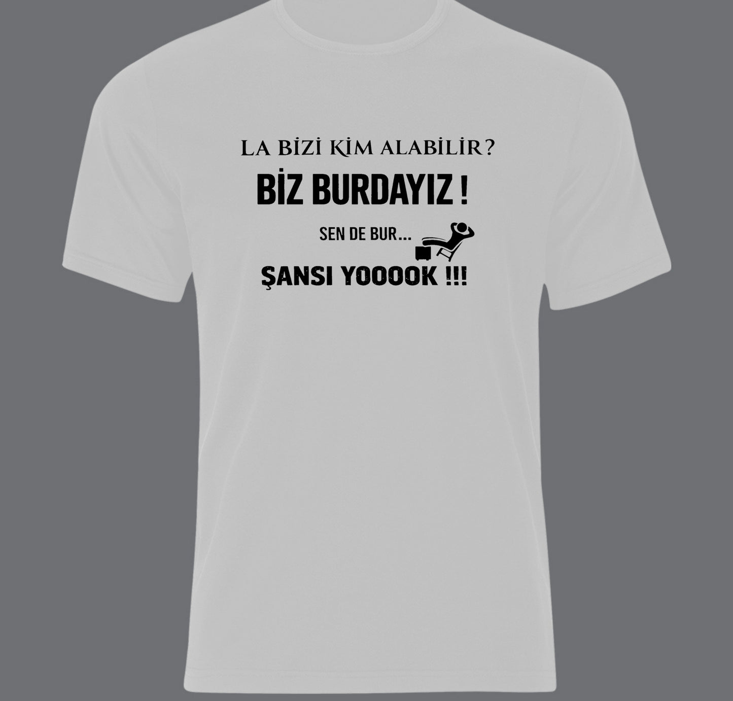 La bizi kim alabilir? Baskılı Unisex %100 Pamuk T-shirt