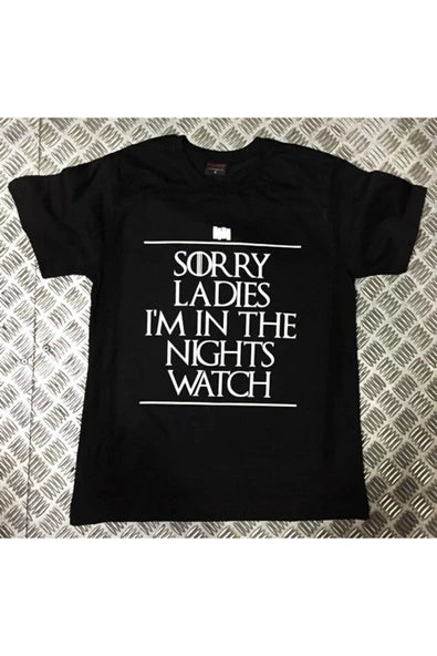 Game Of Thrones baskılı siyah tişört