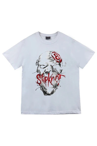 fame-stoned Slipknot Baskılı T-shirt