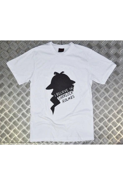 fame-stoned  Sherlock Baskılı T-shirt
