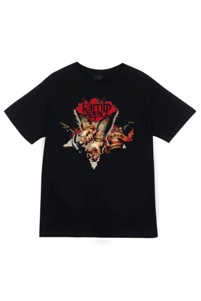 fame-stoned  Lamb Of God Baskılı T-shirt