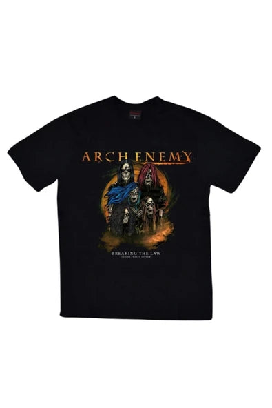 fame-stoned  Arch Enemy Baskılı Unisex %100 Pamuk Siyah T-shirt