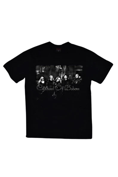 fame-stoned  Unisex Siyah Children Of Bodom Baskılı %100 Pamuk T-shirt