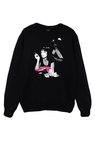 fame-stoned Stoned Pulp Fiction Kapüşonlu Sweatshirt