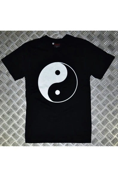 fame-stoned  Siyah Yıng Yang Baskılı T-shirt