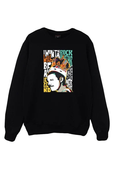 fame-stoned Çocuk Sweatshirt Queen Baskılı