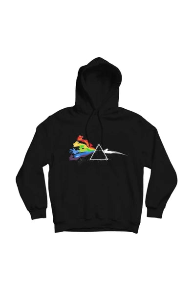 fame-stoned Pink Floyd Baskılı Kapşonlu Sweatshirt