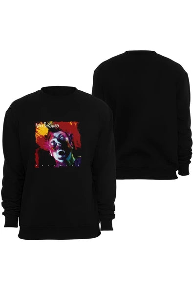 fame-stoned Alice In Chains Baskılı Unisex Bisiklet Yaka Sweatshirt