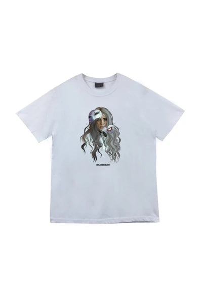 fame-stoned  Billie Eilish Baskılı T-shirt