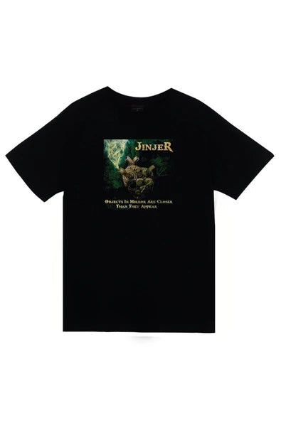 fame-stoned Jinjer Baskılı Unisex %100 Pamuk Siyah T-shirt