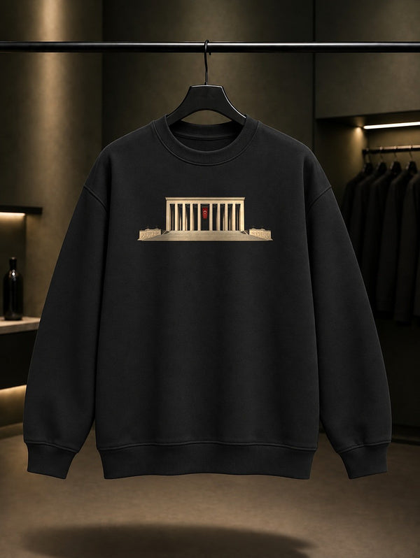 Ankara Anıtkabir Klasik Sweatshirt – Siyah
