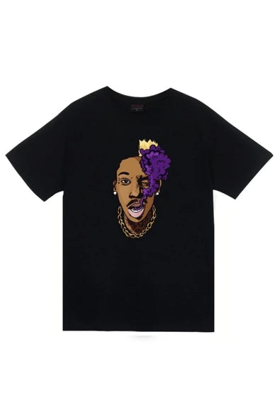 fame-stoned  Xxxtentacion Baskılı Unisex %100 Pamuk Siyah T-shirt