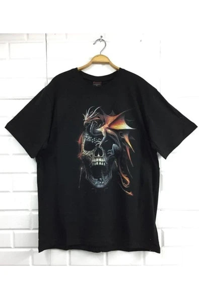 fame-stoned  Kuru Kafa Baskılı Unisex %100 Pamuk T-shirt