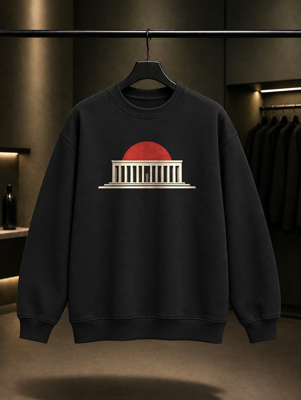 Ankara Anıtkabir Minimal Sweatshirt – Siyah
