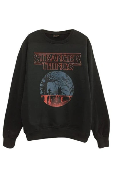 fame-stoned Stranger Thıngs Baskılı Sweatshirt