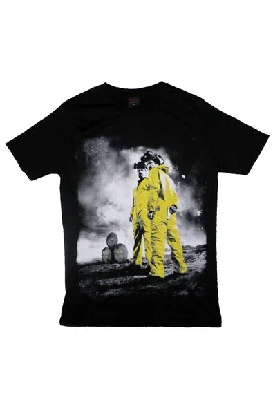 fame-stoned  Breaking Bad Baskılı Unisex %100 Pamuk Siyah T-shirt