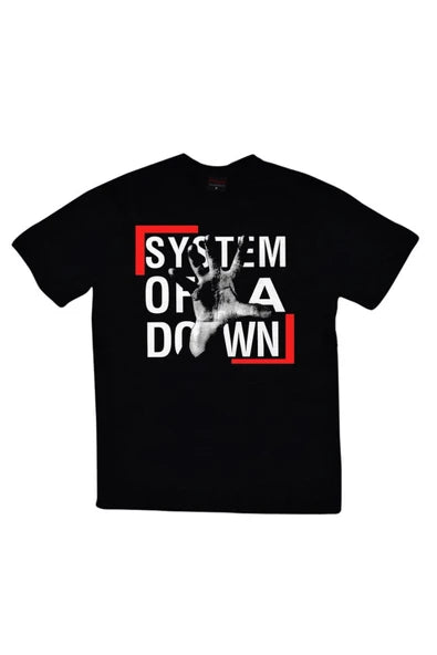 fame-stoned System Of A Down Unisex Baskılı Siyah %100 Pamuk T-shirt
