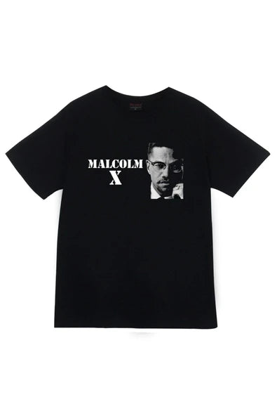 fame-stoned  Malcolm X Baskılı T-shirt
