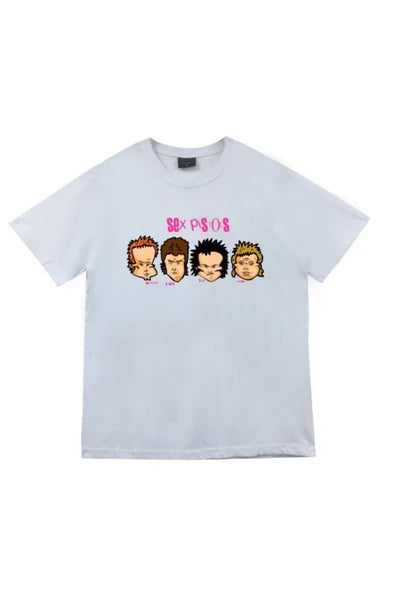fame-stoned Sex Pistols Baskılı T-shirt