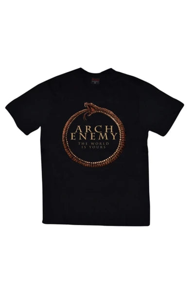 fame-stoned  Arch Enemy Baskılı Unisex %100 Pamuk Siyah T-shirt