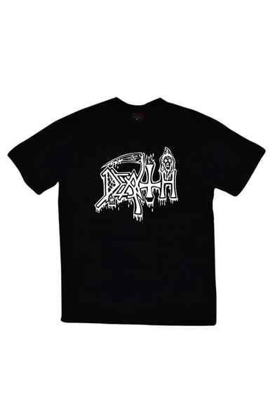 fame-stoned  Unisex Kırmızı Death Baskılı T-shirt