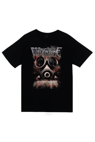 fame-stoned Bullet For My Valentine Baskılı Unisex %100 Pamuk Siyah T-shirt