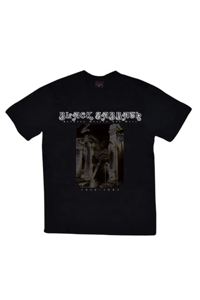 fame-stoned  Black Sabbath Baskılı Unisex %100 Pamuk Siyah T-shirt