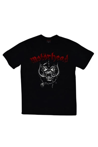 fame-stoned  Motörhead Baskılı Unisex %100 Pamuk Siyah T-shirt