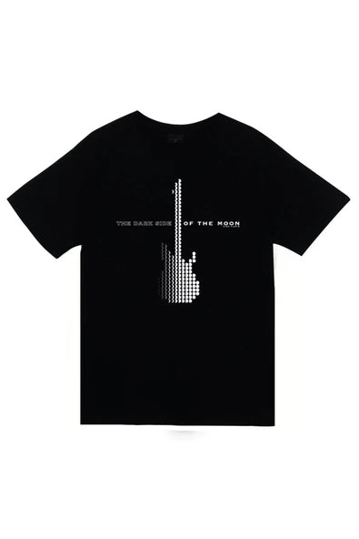fame-stoned Pink Floyd Baskılı Unisex %100 Pamuk Siyah T-shirt