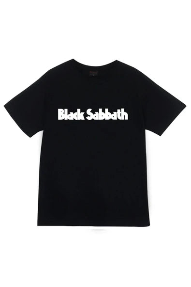 fame-stoned  Black Sabbath Baskılı Unisex %100 Pamuk Siyah T-shirt