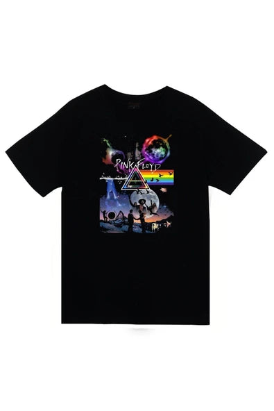 fame-stoned Pink Floyd Baskılı T-shirt