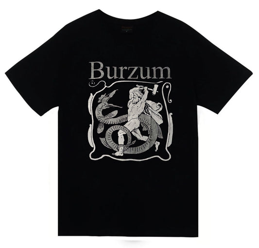 Burzum Müzik Grubu - Serpent Slayer Unisex %100 Pamuk Siyah T-shirt