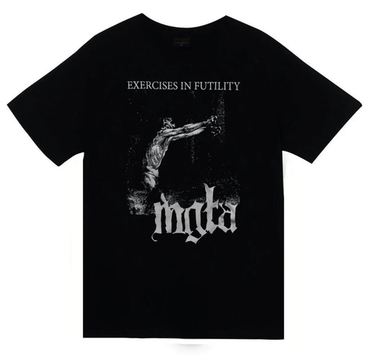 Mgła - Black Metal - Exercises in Futility Baskılı Unisex %100 Pamuk Siyah T-shirt