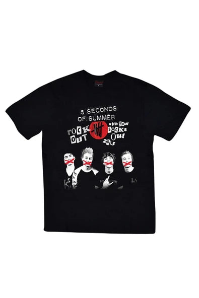 fame-stoned  5 Second To Mars Baskılı T-shirt
