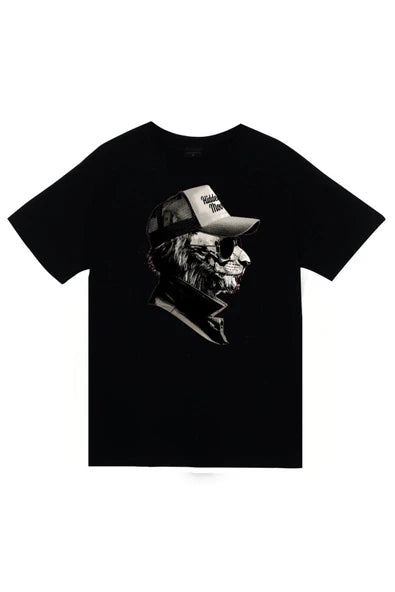 fame-stoned  Siyah Aslan Baskılı T-shirt