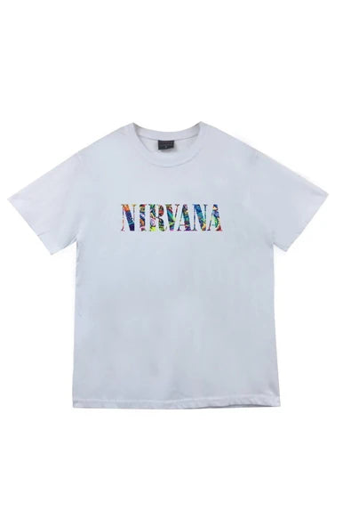 fame-stoned  Nirvana Baskılı Unisex %100 Pamuk T-shirt